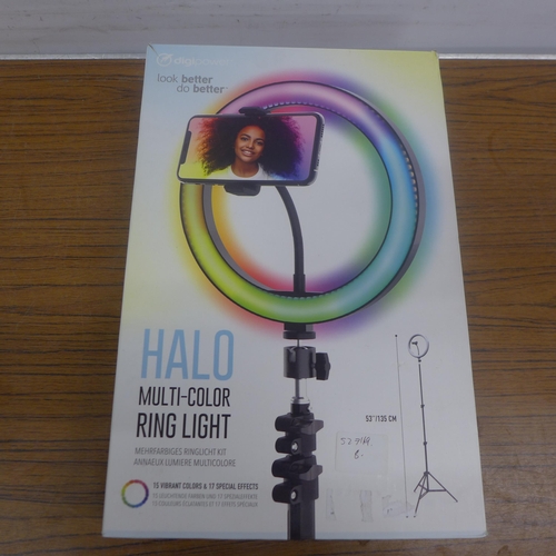 5083 - A Digipower Halo multi-colour ring light and one other ring light