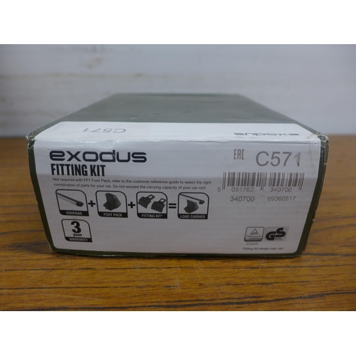 5089 - Two sets of Exodus roof bar fixing kits (C571 and C591) and four assorted sets of Halfords non-rail ... 