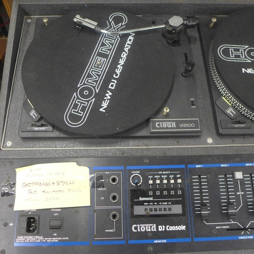 5099 - A Cloud V5 2500 twin deck DJ turntable
