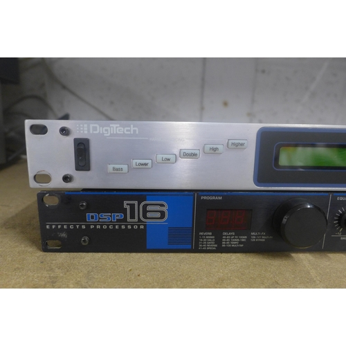 5109 - A Digi-Tech DSP-16 effects processor and a Digi-Tech vocal harmony processor with reverb