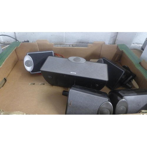 5112 - A quantity of stereo equipment including a Sony STR-K880 multi-channel AV receiver, 4 Tannoy surroun... 