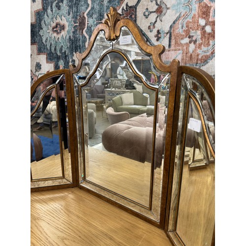 3007 - A gilt effect dressing mirror