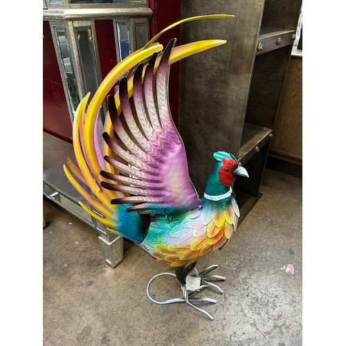 3029 - A rainbow metal Cockerel