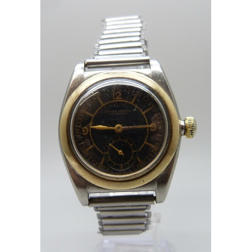 7148 - A Rolex Oyster Perpetual 'Forbes' automatic wristwatch with black dial, subsidiary seconds dial to 6...