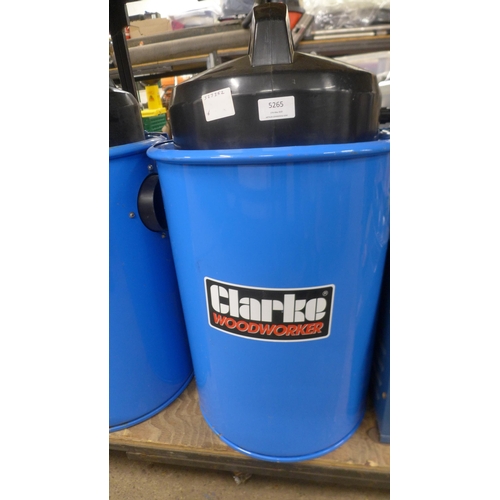 2 Clarke Woodworker CWVE2, 50 litre dust extractor vacuums and a Clarke ...