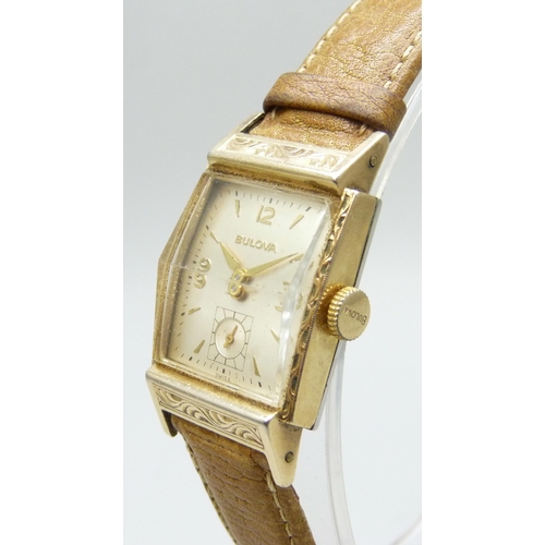 7054B - A Bulova wristwatch, case 22mm