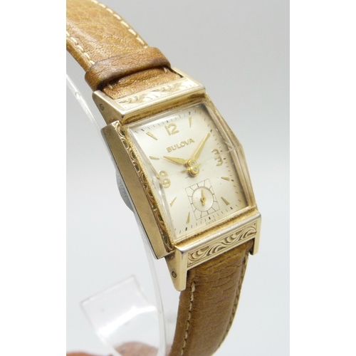 7054B - A Bulova wristwatch, case 22mm