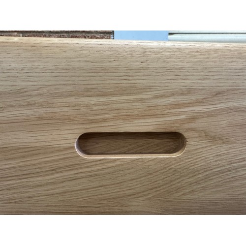 3062 - An oak Malmo 4 over 3 chest of drawers