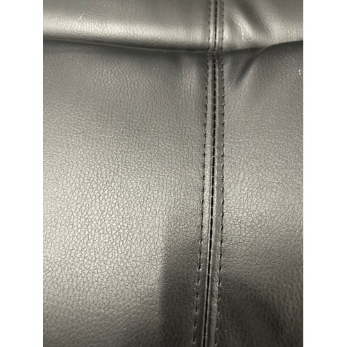 3188 - A leather Aire manual reclining 3 seater sofa, 2 seater sofa and armchair