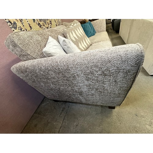 3190 - An oatmeal hopsack 4 seater sofa