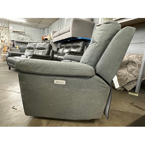 3215 - Justin grey 3 seater power reclining sofa, original RRP £749.99 + VAT (4230-27) *This lot is subject... 