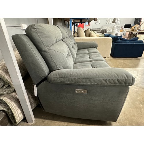 3215 - Justin grey 3 seater power reclining sofa, original RRP £749.99 + VAT (4230-27) *This lot is subject... 
