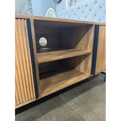 3014 - A zen two door television unit *This lot is subject to VAT