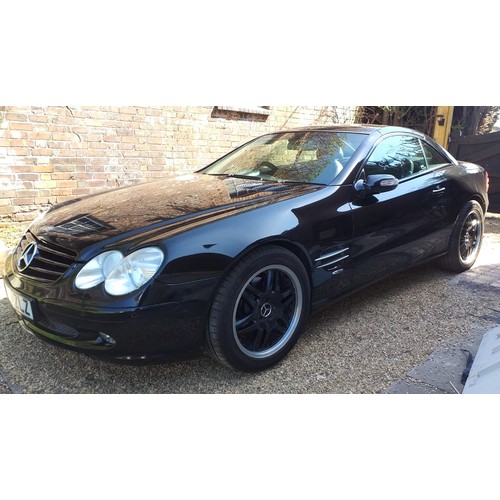 5297 - A 2004 Mercedes SL350 3.7 litre car. Registration CE04 ZLZ. The odometer records 130K miles. 10 mont...