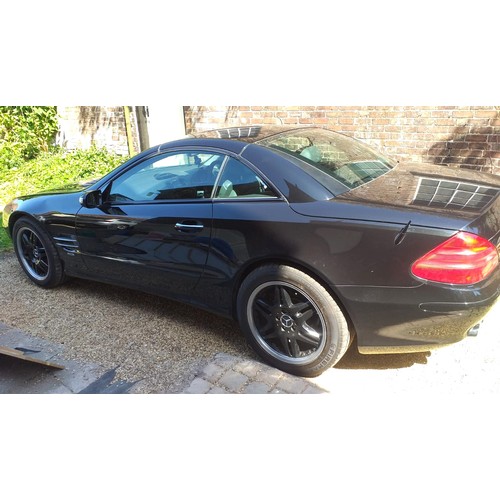 5297 - A 2004 Mercedes SL350 3.7 litre car. Registration CE04 ZLZ. The odometer records 130K miles. 10 mont... 
