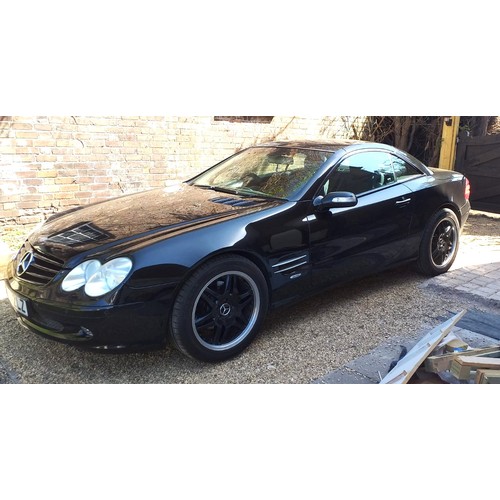 5297 - A 2004 Mercedes SL350 3.7 litre car. Registration CE04 ZLZ. The odometer records 130K miles. 10 mont... 