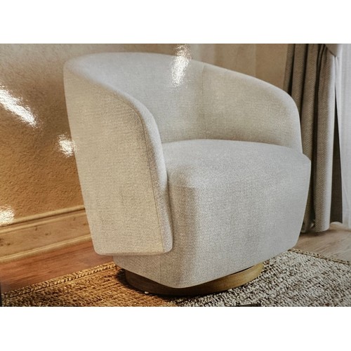 3181 - Murphy fabric swivel chair, original RRP £249.99 + VAT (4233-28) *This lot is subject to VAT