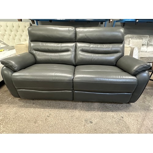 3200 - Fletcher 2.5 seater leather power reclining sofa, original RRP £1041.66 + VAT (4233-16) *This lot is... 