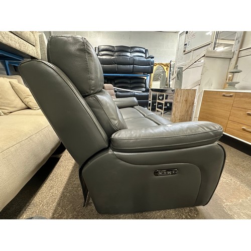 3200 - Fletcher 2.5 seater leather power reclining sofa, original RRP £1041.66 + VAT (4233-16) *This lot is... 