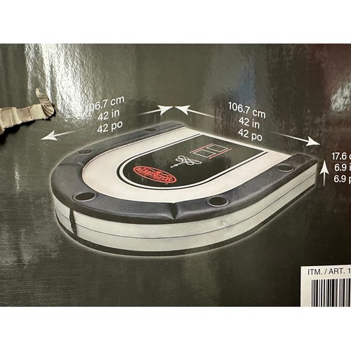 3210 - Barrington 10 player poker table with led lights, original RRP £183.33 + VAT (4233-7) *This lot is s... 