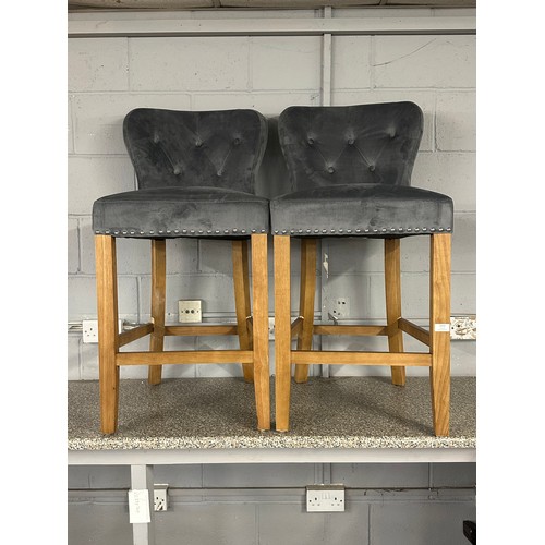 3221 - A pair of Chennai bar stools *This lot is subject to VAT