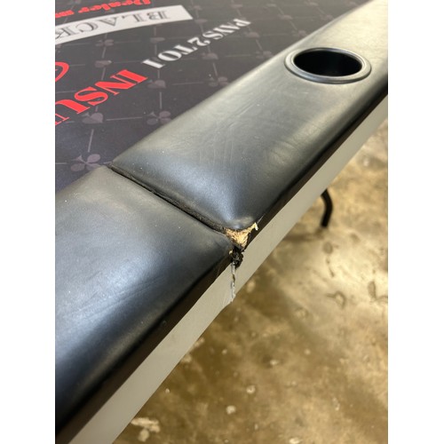 NAEM Barington Pokertisch Für 10 Personen Mit Coolen LED-Lichtern - Klappbar & Sofort Spielbereit!