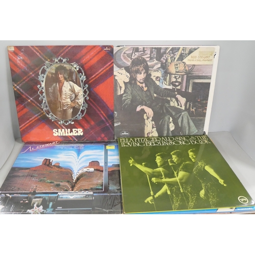 2111 - Twenty-five mixed LP records, mixed artists including Deacon Blue, Roy Orbision, Godley and Creme, R... 
