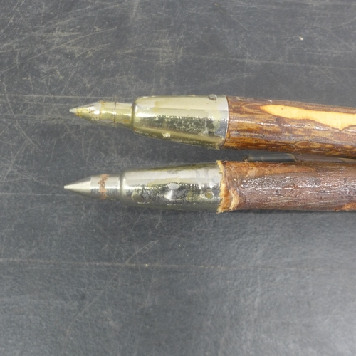 5067A - 3 antler handle walking sticks