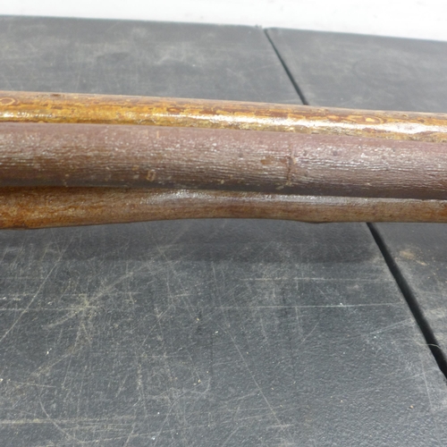 5067A - 3 antler handle walking sticks