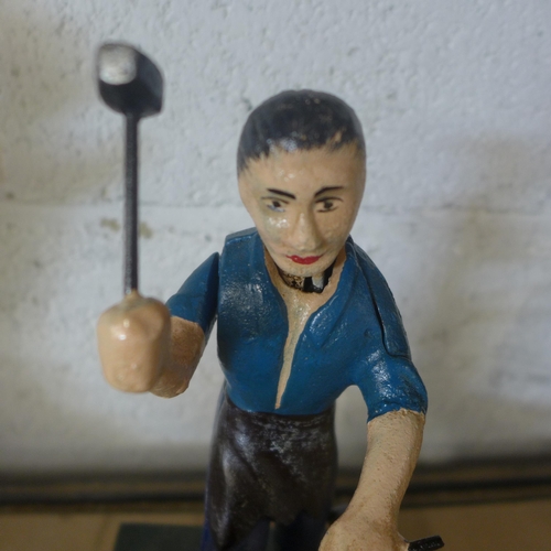 5082 - A cast metal John Deere money bank  *This lot is subject to VAT