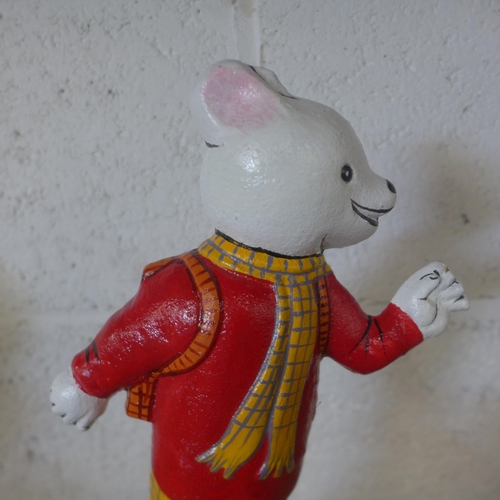 5084 - A cast metal Rupert the bear doorstop  *This lot is subject to VAT