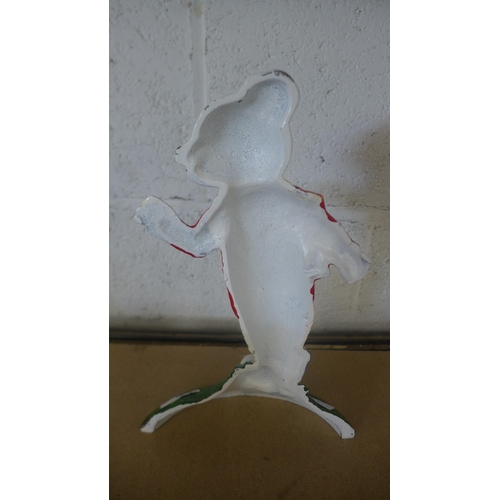 5084 - A cast metal Rupert the bear doorstop  *This lot is subject to VAT