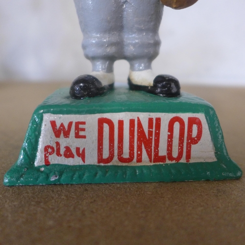 5104 - 2 small cast metal golfer figures including Dunlop and Silver King*This lot is subject to VAT