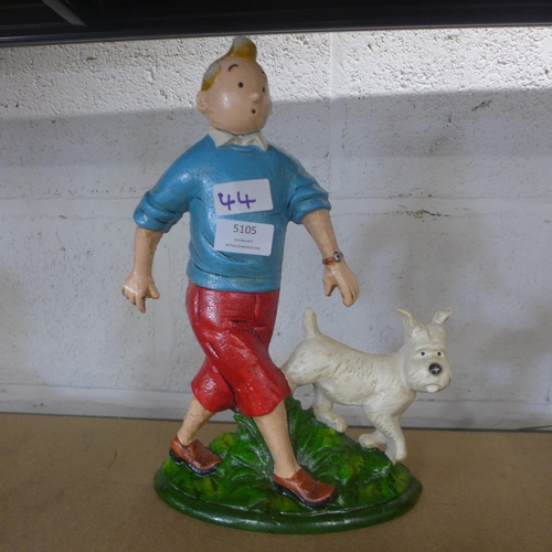 5105 - A cast metal Tintin doorstop  *This lot is subject to VAT