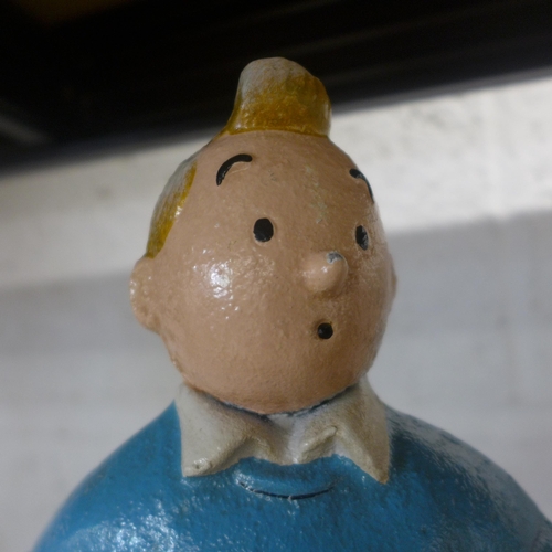 5105 - A cast metal Tintin doorstop  *This lot is subject to VAT