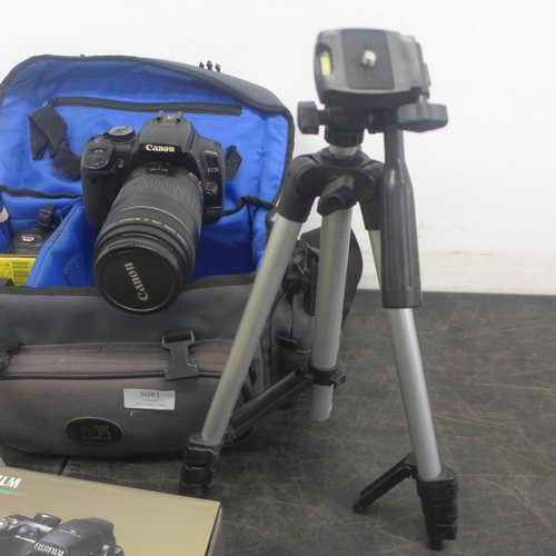 Kit trépied Triopo C-258 + rotule KJ-2 rouge pour Fujifilm FinePix S4400