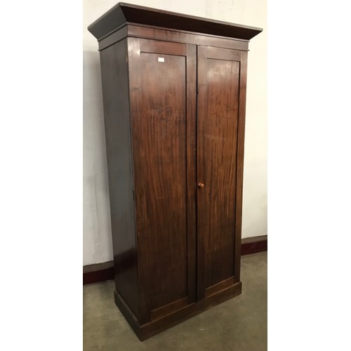 116D - A Victorian mahogany two door wardrobe