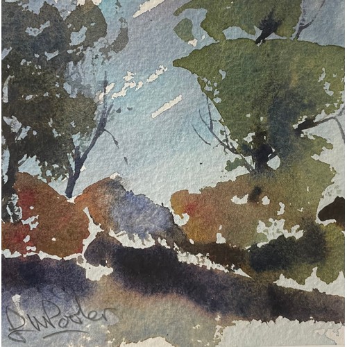 298 - John Pooler, four landscape scenes, watercolour, framed