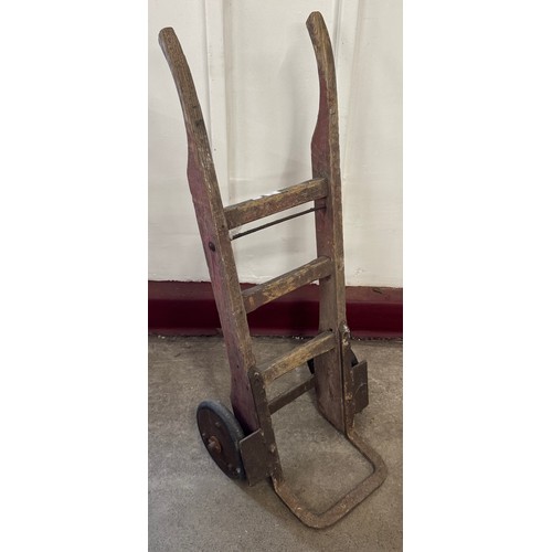 197 - A pine sack trolley