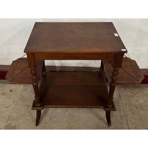 207 - An oak two tier occasional table