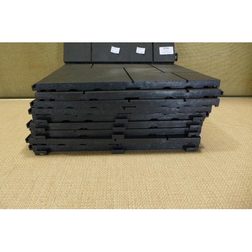 6296 - Easy Tile mosaic graphite deck tiles  (359A-166) *This lot is subject to VAT