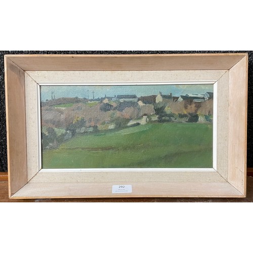 292 - Michael Canney, Near Newbridge, oil on canvas, dated 1960, framed