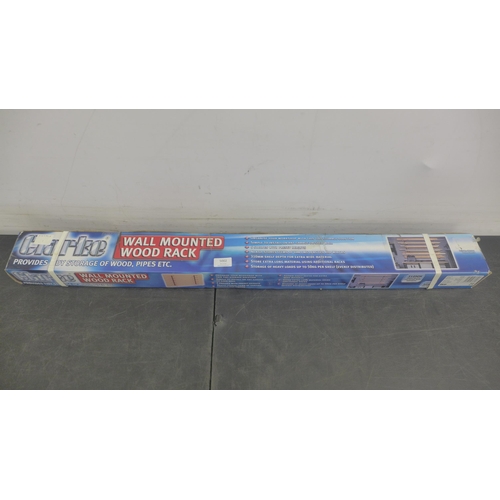 A Clarke wall mounted wood rack - boxed