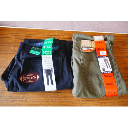 6234 - Five pairs of mens trousers to include, Jach's, Gerry, Stormpack, etc. Various styles and sizes, mai... 