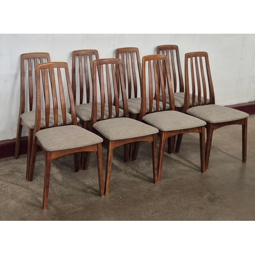 16 - A set of eight Danish Benny Linden teak dining chairs