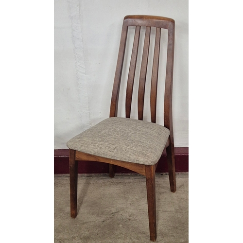 16 - A set of eight Danish Benny Linden teak dining chairs