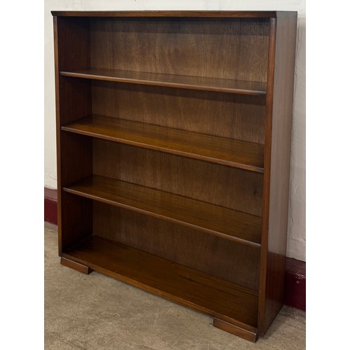 27 - A walnut open bookcase