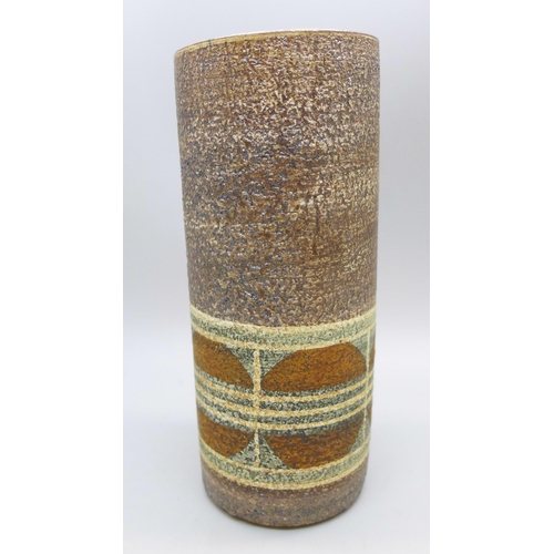 2002 - A 1970s Troika pottery vase/pencil jar, 14cm