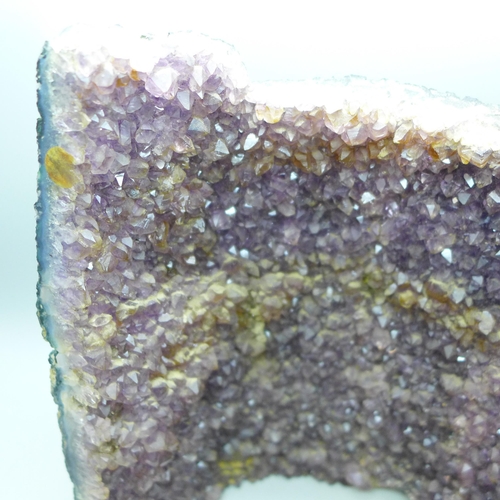2003 - A large amethyst quartz geode, height 20cm