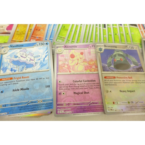 2015 - A collection of over 500 Pokemon cards including rares, Holo and Reverse Holo